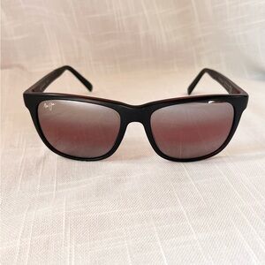 Maui Jim Tail Slide Sunglasses Matte Burgundy Maui Rose MJ740-02MB